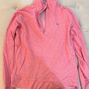 Pink Quarter-Zip Pullover